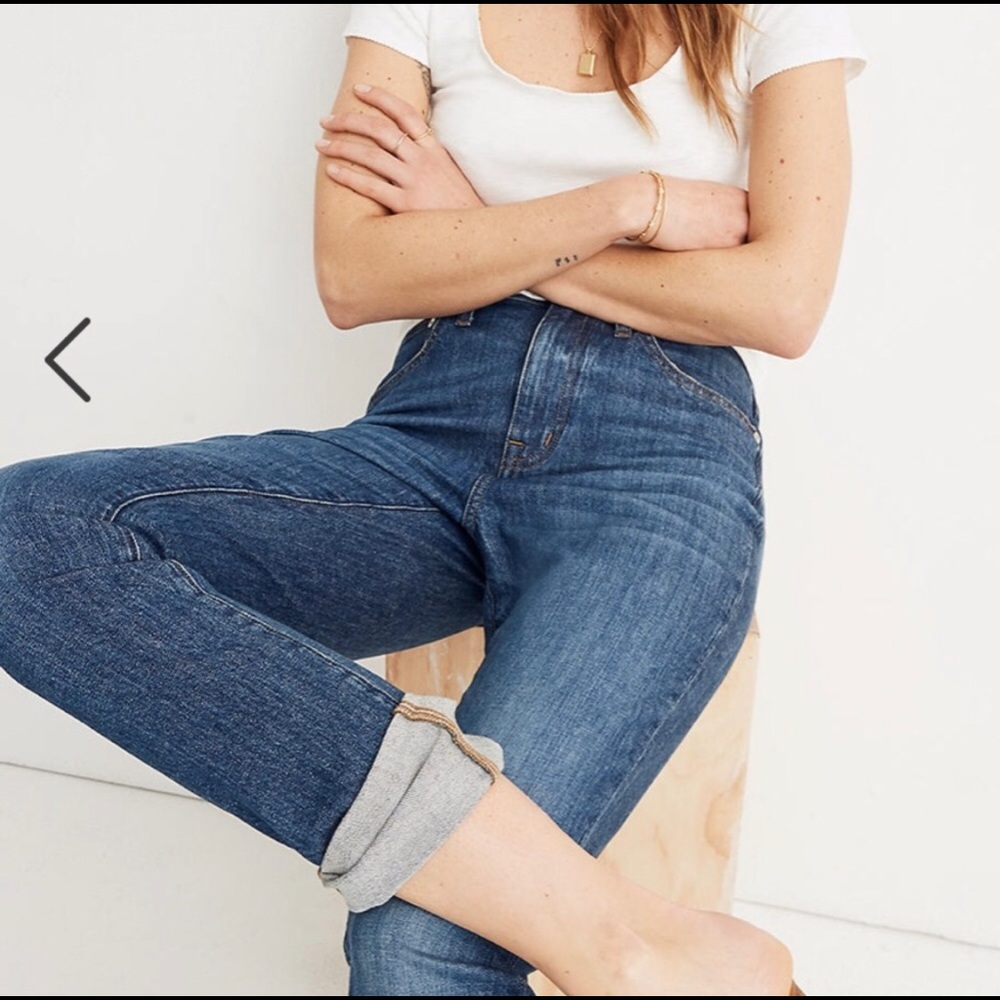 🆕 Madewell The High-Rise Slim Boy Jean